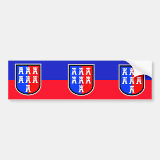 Red and Blue Bumper Sticker