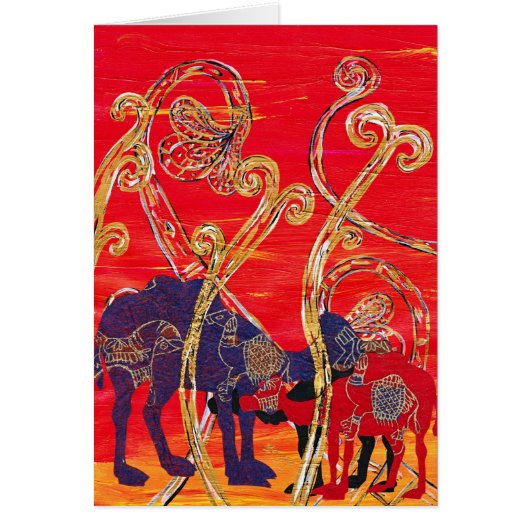 Red and Blue Camels Cards (Front)