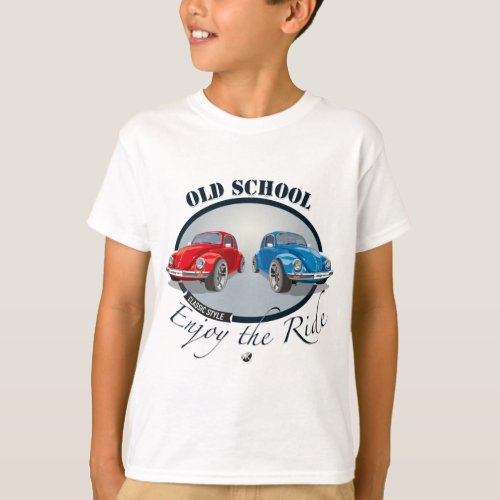 Red and Blue cars with inscription T_Shirt