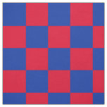 Red and blue checkerboard pattern fabric