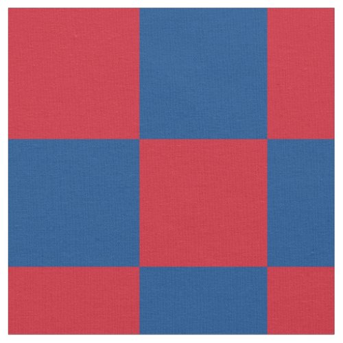 Red and blue checkerboard pattern fabric