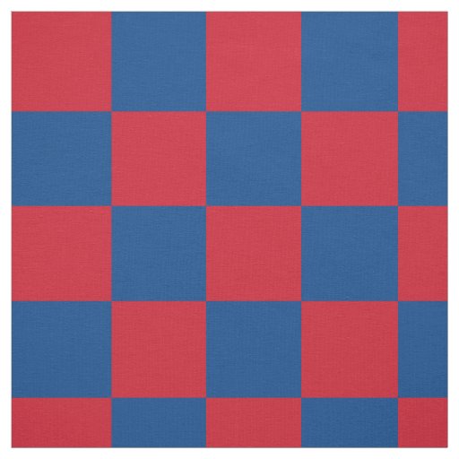 Red and blue checkerboard pattern fabric