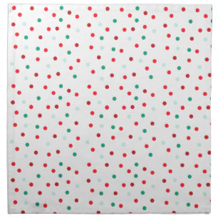 Red and Blue Dots Cloth Napkin