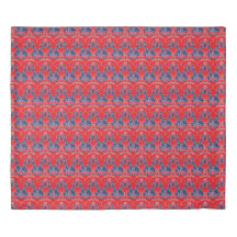Red and Blue Duvet Cover