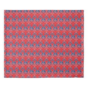 Red and Blue Duvet Cover