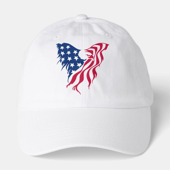 Red and Blue Eagle  Hat (Front)