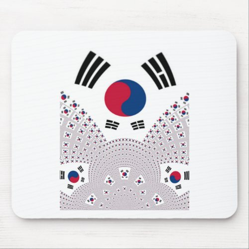 Red and Blue Flag elements Mouse Pad