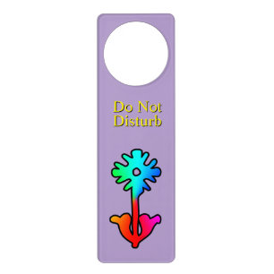 Red And Blue Flower Lavender Door Hanger