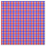 Red And Blue Gingham Fabric