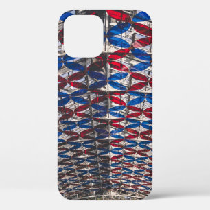 Red and blue glass ceiling iPhone 12 case