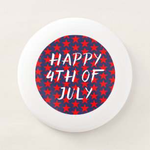 Red And Blue Happy 4th of July Wham-O Frisbee