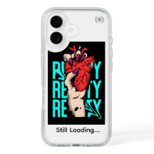 red and blue heart designed transparent back cover