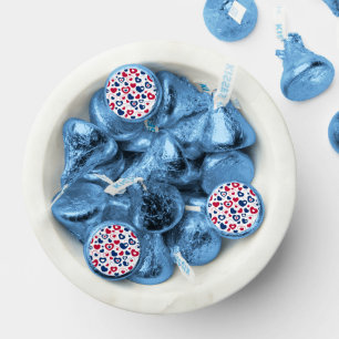 Red and Blue Hearts Hershey®'s Kisses®