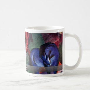 Red And Blue Horse By Marc Franz Coffee Mug