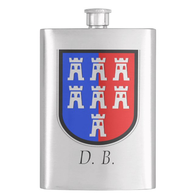 Red and Blue, it has to be Hip Flask (Front)