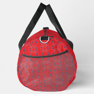 Red and Blue Large Duffle Bag
