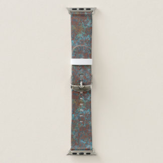 Red and Blue marble abstract Apple Watch Band