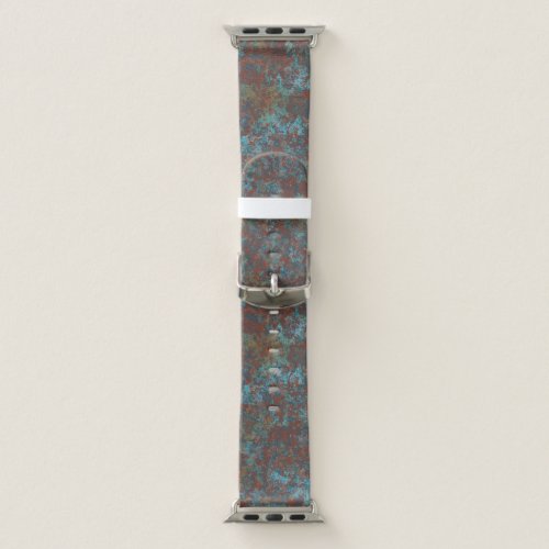 Red and Blue marble abstract Apple Watch Band