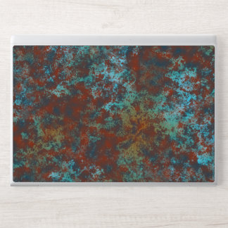 Red and Blue marble abstract HP Laptop Skin