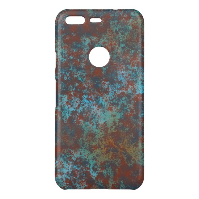 Red and Blue marble abstract Uncommon Google Pixel Case (Back)