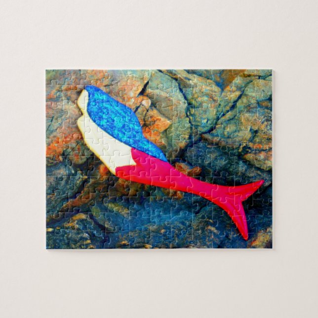 red and blue mermaid jigsaw puzzle (Horizontal)