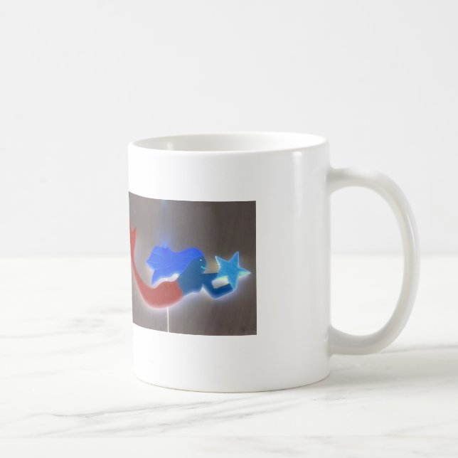 red and blue mermaid mug (Right)