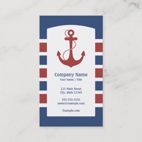 Nautical Anchor Business Card Templates