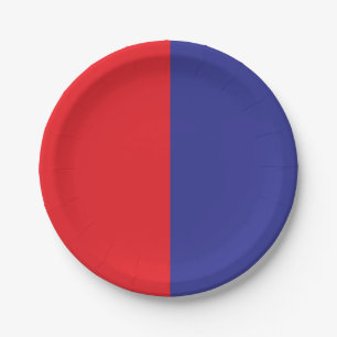 Red And Blue Paper Plates