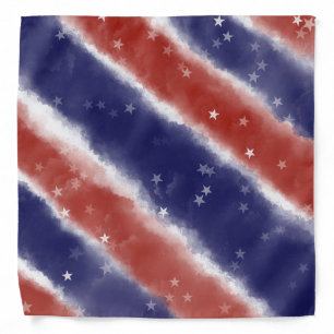 Red and Blue Patriotic Bandana