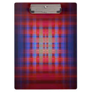 Red and blue pattern clipboard