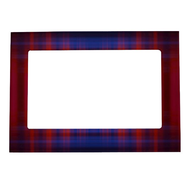 Red and blue pattern magnetic frame (Front)