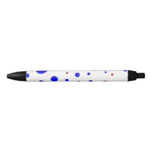 Red and Blue Polka Dot Pen