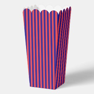 Red And Blue Popcorn Favor Boxes