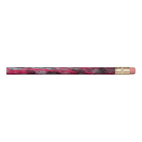 Red and Blue Smoke Personalized Pencil