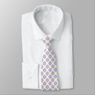 Red and Blue squares Tie