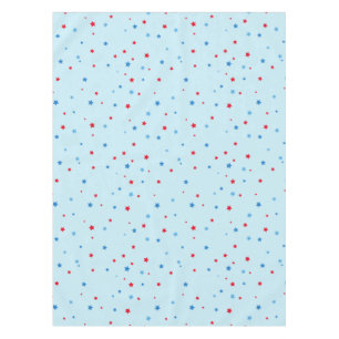 Red and Blue Star Tablecloth