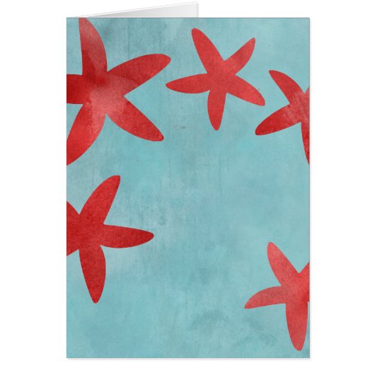 Red and Blue Starfish Cards (Front)