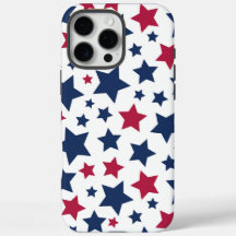 Red and Blue Stars - American flag pattern