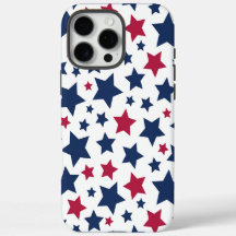 Red and Blue Stars - American flag pattern