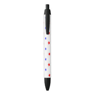 Red and Blue Stars - Starry Sky Pattern Pen