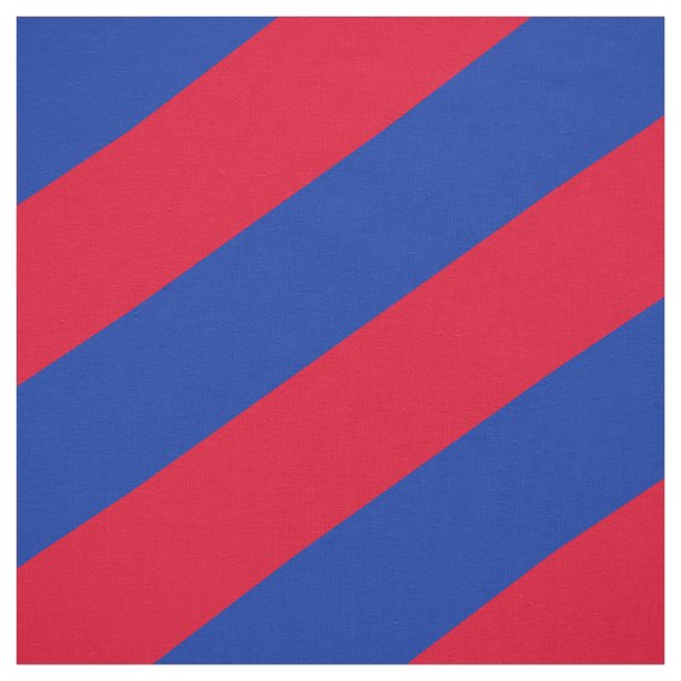 Red Blue Striped Fabric | Zazzle