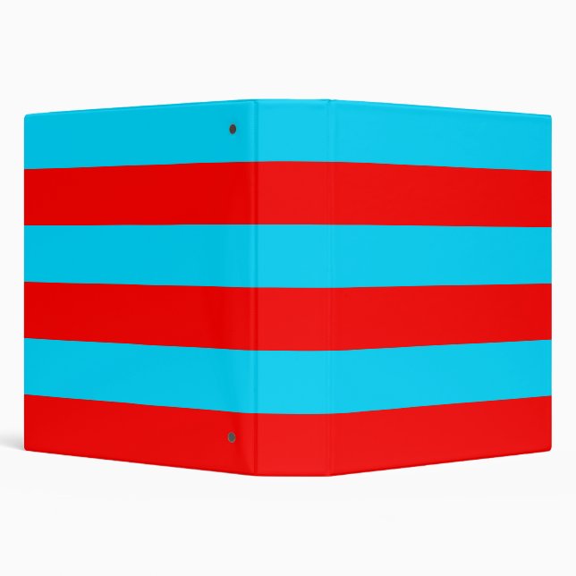 Red and Blue Stripes Design 3 Ring Binder (Background)