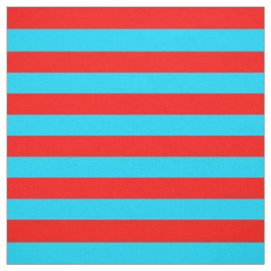 Red and Blue Stripes Design  Fabric
