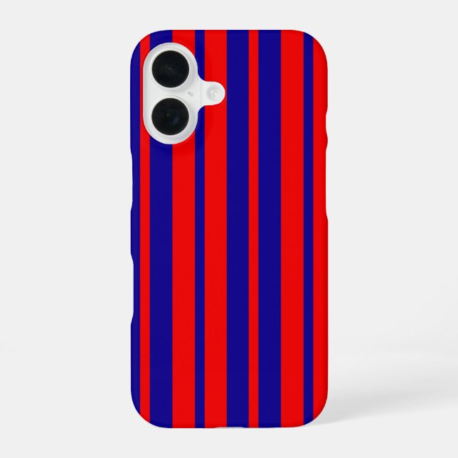 Red and Blue Stripes Design  Iphone Case (Back)