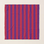 Red and Blue Stripes Design  Scarf<br><div class="desc">Vertical Decorative Style Red and Blue Stripes Seamless Repeat Pattern Design</div>