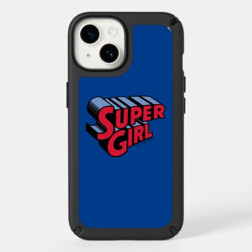 Red and Blue Supergirl Stacked Name Logo Speck iPhone 14 Case