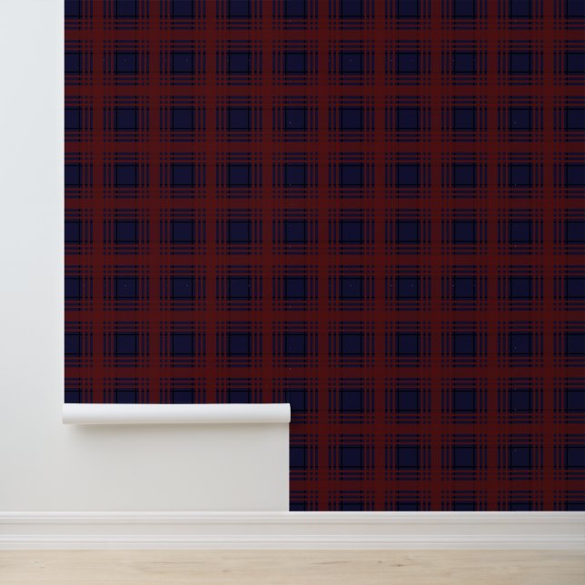 Red and Blue Tartan Plaid Wallpaper (Application)