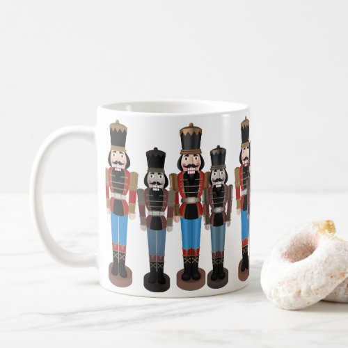Red and Blue Toy Soldier Nutcrackers Coffee Mug
