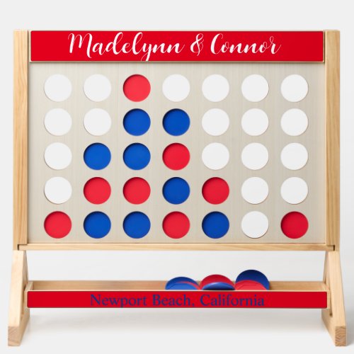 Red and Blue Wedding Fast Four Game