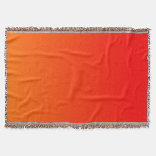 Red and Bright Orange Ombre Background Throw Blanket